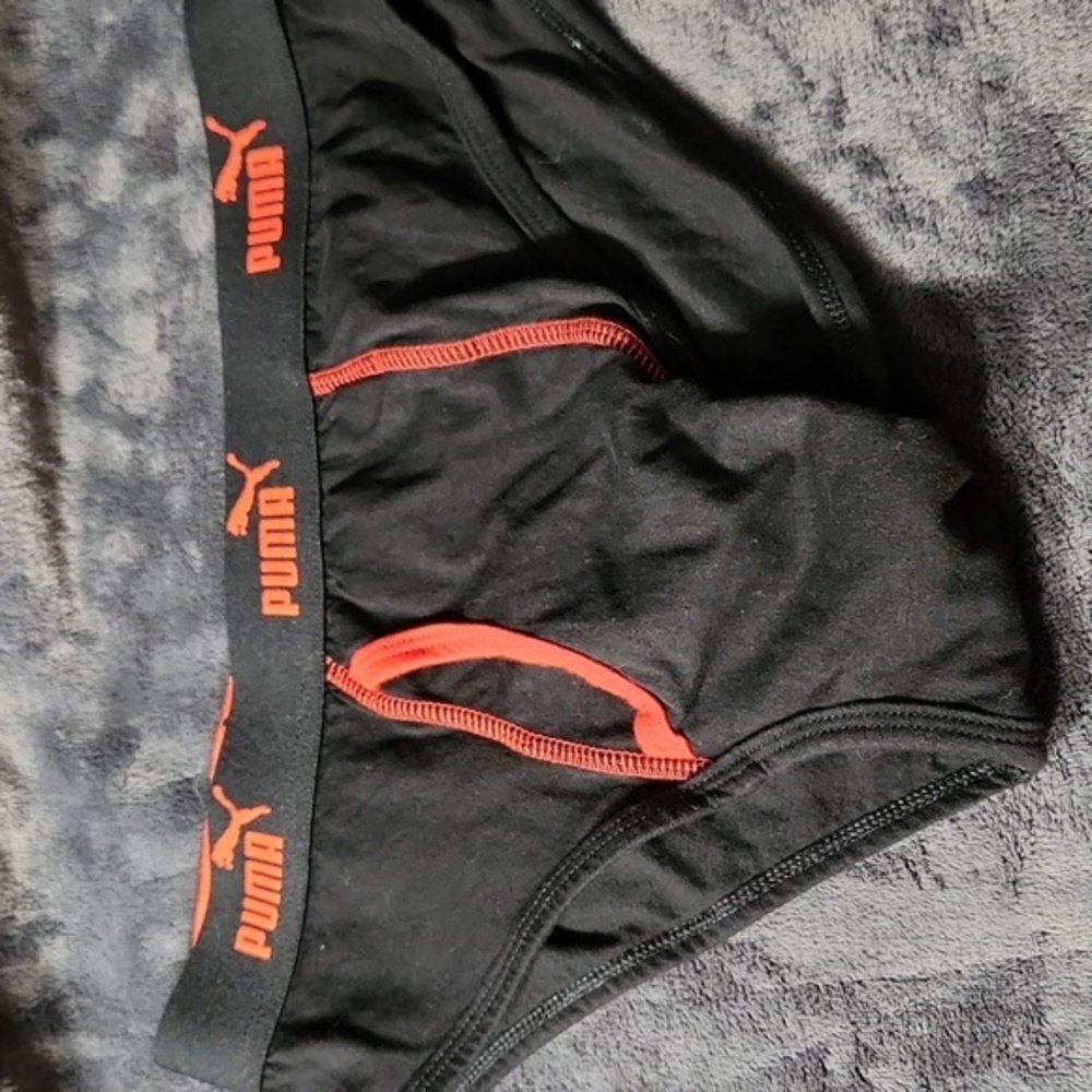 Vintage Puma Black Briefs w/Fly